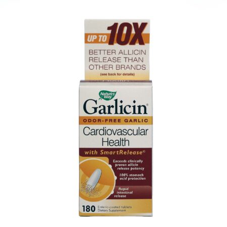 Nature's Way, Garlicin® Saúde Cardiovascular - 180 Tabletes