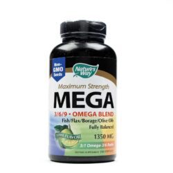 Nature's Way EfaGold MEGA 1350 mg Óleo de Peixe com Limão - 180 Cápsulas Gel