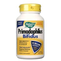 Nature's Way Primadophilus Bifidus: Probiótico 180 Cápsulas Vegetarianas para Saúde Intestinal
