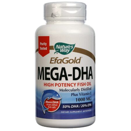 Nature's Way, EfaGold® Mega-DHA - 60 Cápsulas em Gel