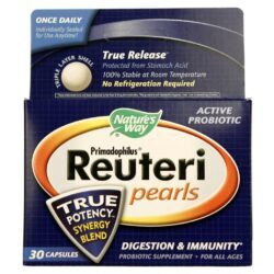 Nature's Way Primadophilus Reuteri 30 Pérolas: Probiótico Essencial para Saúde Digestiva no Brasil