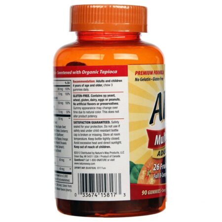 Nature's Way Alive! Multivitamínico Adulto - 90 Gomas: Energia e Bem-Estar Diário - Imagem 3