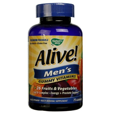 Nature's Way, Alive Men's Multivitamínico Multimineral - 75 Gomas