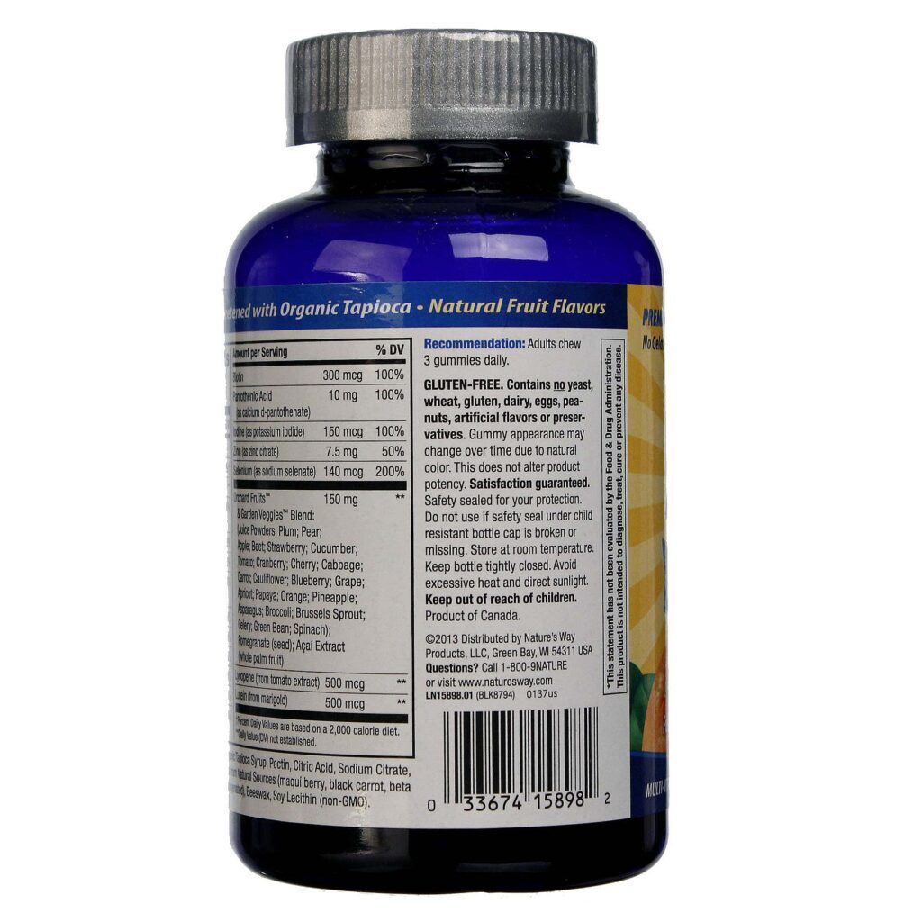 Nature's Way Alive! Multivitamínico Multimineral para Homens 50+ - 75 Gomas - Imagem 3