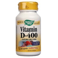 Nature's Way Vitamina D Seca 100 Cápsulas - Essencial para sua Saúde no Brasil
