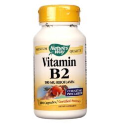Nature's Way Vitamina B-2 (Riboflavina) 100mg - 100 Cápsulas: Energia e Bem-Estar