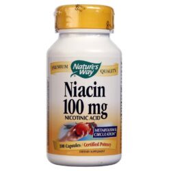 Nature's Way Niacina 100mg - 100 Cápsulas: Energia e Bem-Estar para Você
