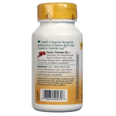Nature's Way Niacina 100mg - 100 Cápsulas: Energia e Bem-Estar para Você - Imagem 3