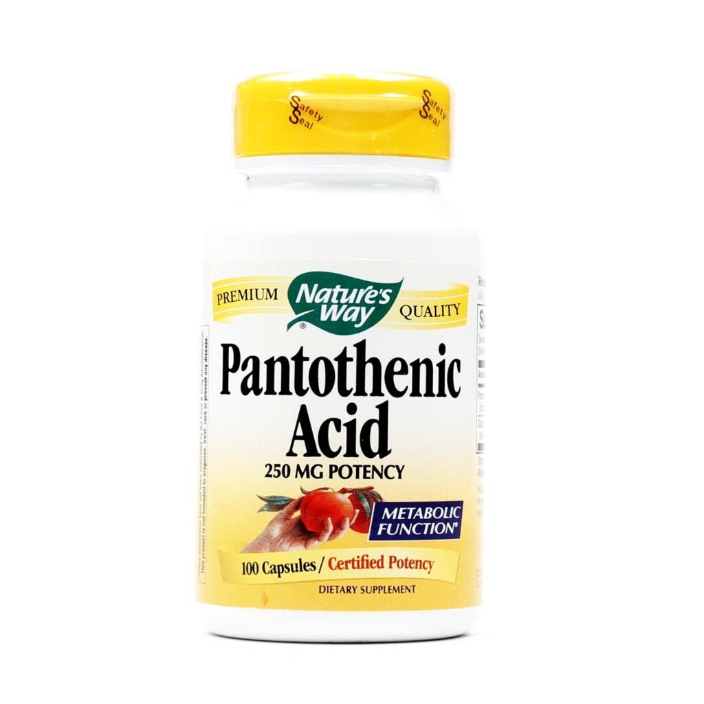 Nature's Way Ácido Pantotênico 250mg - 100 Cápsulas: Energia e Bem-Estar Diário