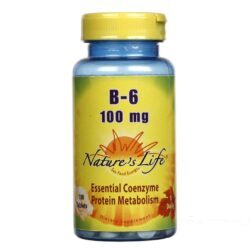 Nature's Life Vitamina B-6 100 mg - 100 Tabletes | Essencial para o Bem-Estar Brasileiro