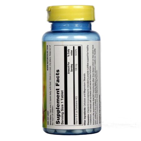 Nature's Life, B-6 100 mg - 100 Tabletes - Image 2