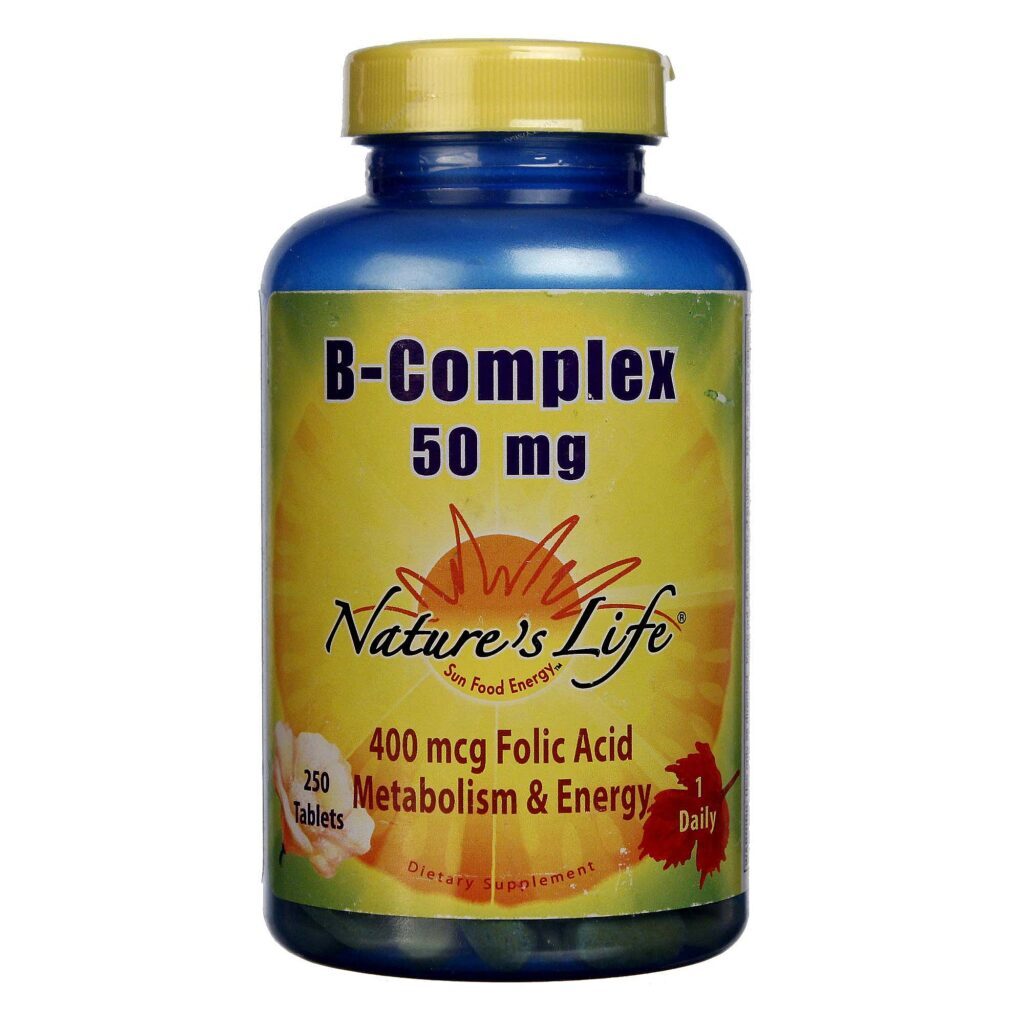 Nature's Life Complexo B 50 mg - Energia e Bem-Estar com 250 Tabletes
