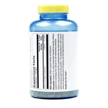 Nature's Life Vitamina E 1000 IU 100 Cápsulas - Seu Aliado Essencial para a Saúde - Imagem 3