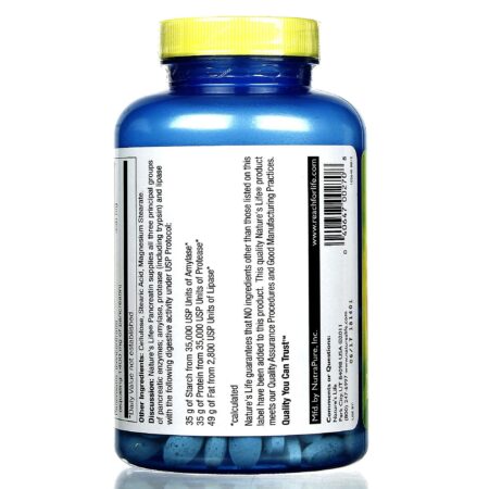 Nature's Life Pancreatina 1.400 mg 250 Tabletes - Image 3