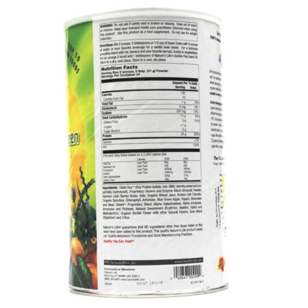 Nature's Life, Pro-96® Proteína de Soja Super Verde, Sabor Baunilha - 948 g (2.18 lbs) - Image 2