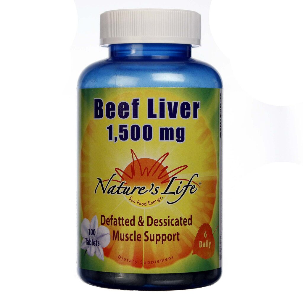 Nature's Life Fígado Bovino 1.500 mg - 100 Tabletes: Nutrição Essencial para o Seu Bem-Estar