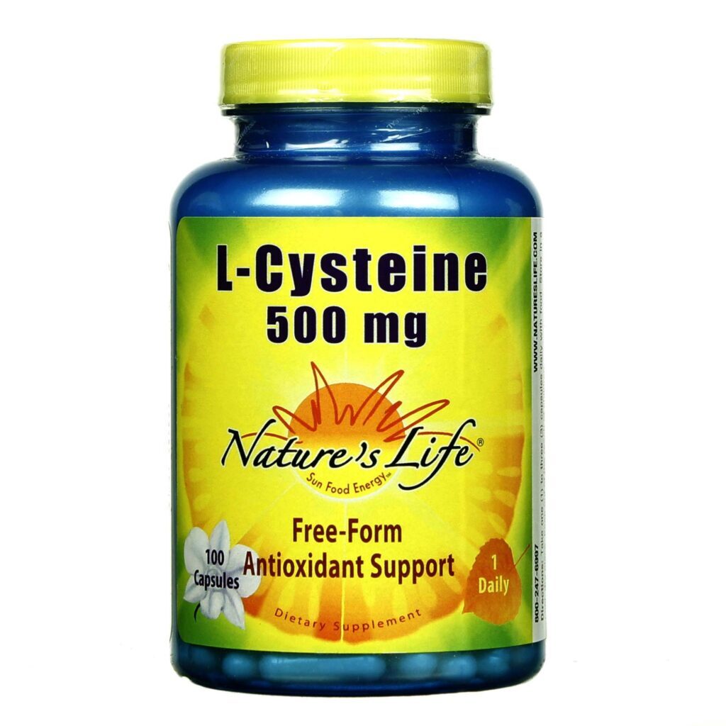 Nature's Life L-Cisteína 500 mg 100 Cápsulas: Energia e Bem-Estar para Você