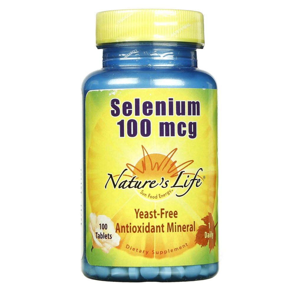 Nature's Life Selênio Sem Leveduras 100 mcg - 100 Tabletes Essenciais para a Saúde