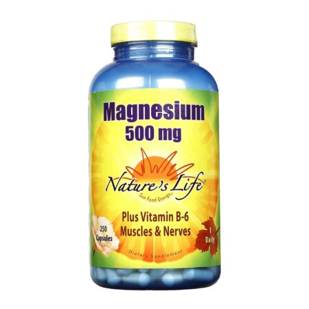 Nature's Life, Magnésio 500 mg - 250 Cápsulas