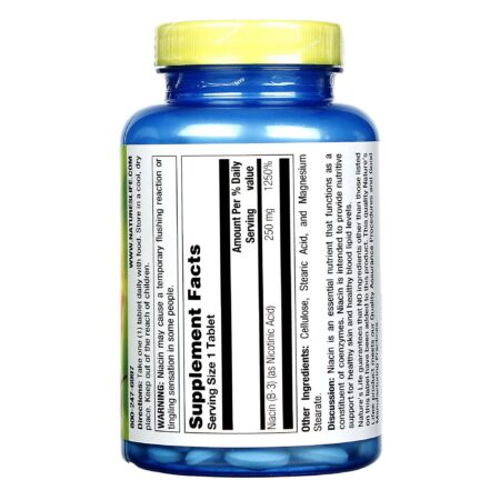 Nature's Life Niacina 250 mg 250 Tabletes - Image 2