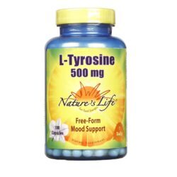 Nature's Life L-Tirosina 500 mg 100 Cápsulas: Foco e Energia para o Seu Dia