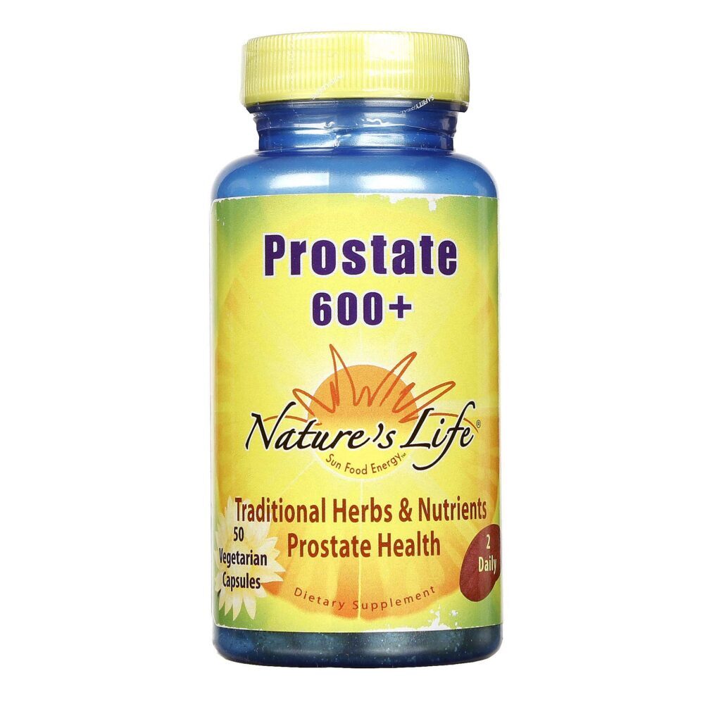 Nature's Life Próstata 600+ 50 Cápsulas Vegetarianas: Saúde da Próstata