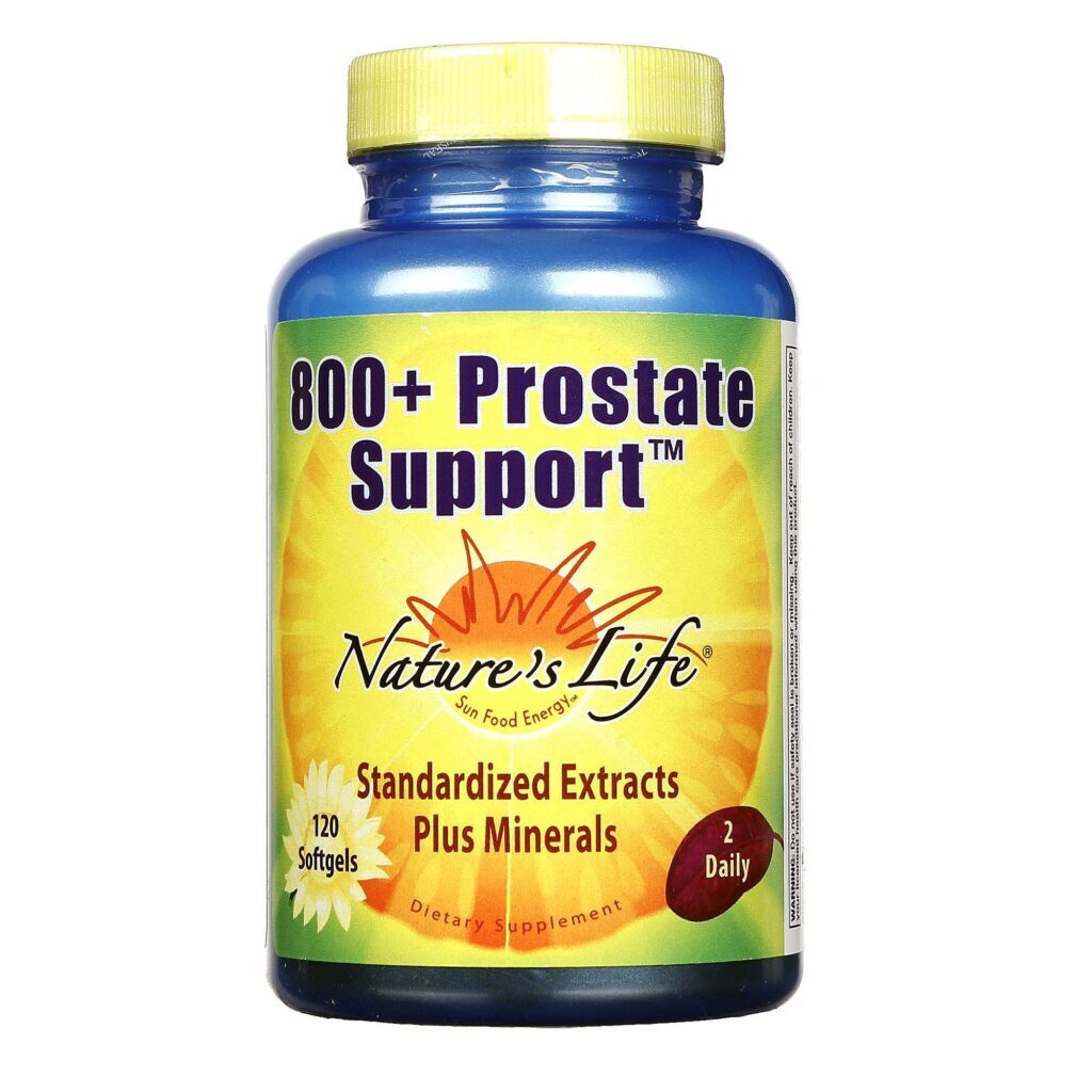 Nature's Life Suporte da Próstata 800+ com 120 Cápsulas - Saúde Masculina Essencial