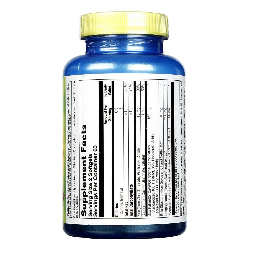 Nature's Life Suporte da Próstata 800+ com 120 Cápsulas - Saúde Masculina Essencial - Imagem 2