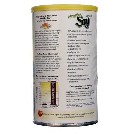 Nature's Life Soja Saudável Proteína Vanilla Bean 1 lb - Image 2