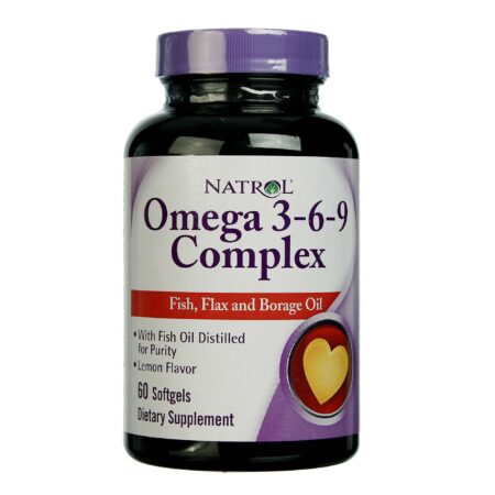 Natrol, Complexo de Omega 3-6-9 - 60 Cápsulas