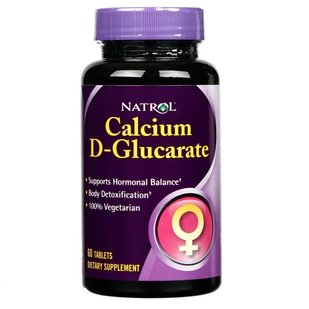 Natrol D-Glucarato de Cálcio 250 mg - 60 Tabletes: Suporte Detox e Saúde Hormonal
