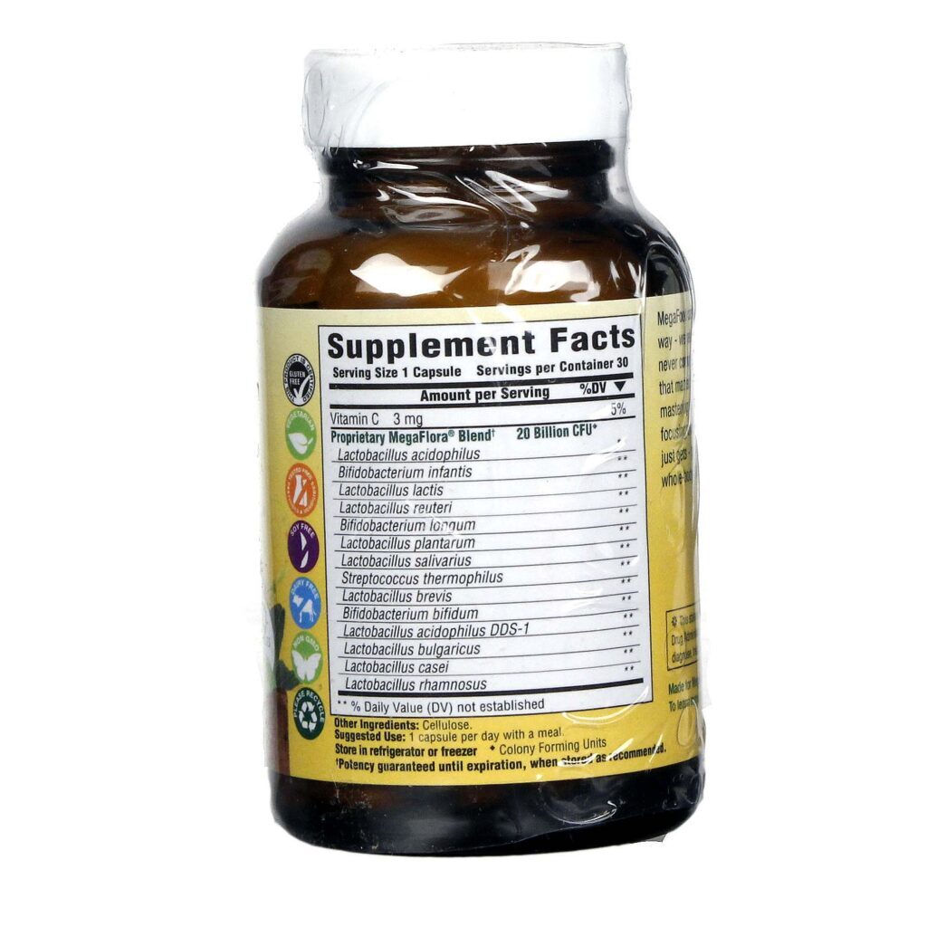 MegaFood Megaflora 30 Cápsulas: Probiótico Avançado para Saúde Intestinal no Brasil - Imagem 2