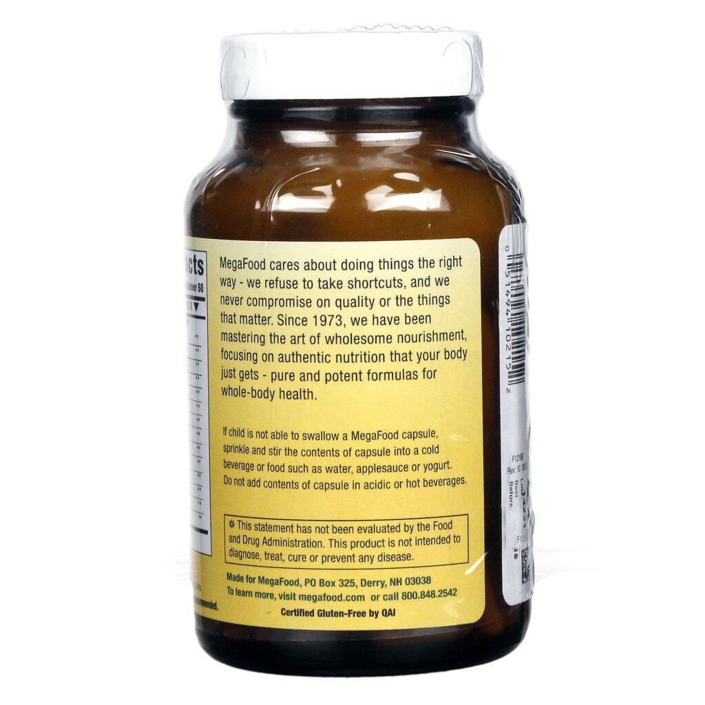 MegaFood Probiótico Kids N 'Us™ Megaflora - 60 Cápsulas: Saúde Intestinal Infantil - Imagem 3