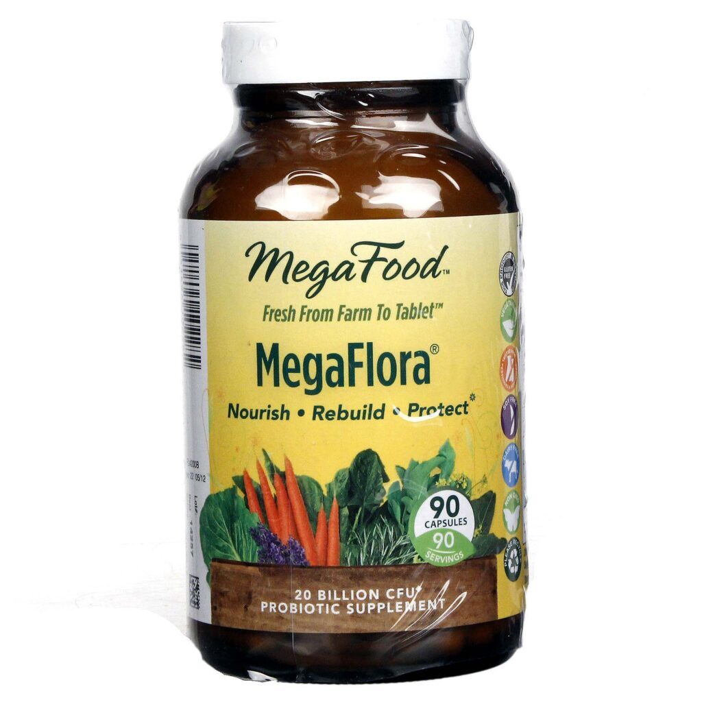 MegaFood Megaflora 90 Cápsulas: Saúde Intestinal e Bem-Estar