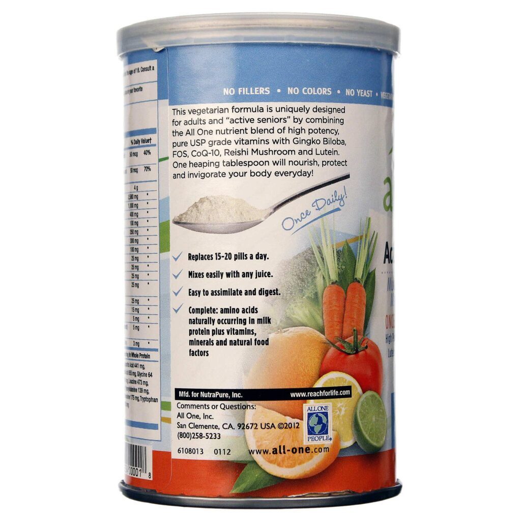 All One Idosos Activos Sabor Neutro 150g (Suprimento 10 Dias) - Imagem 4