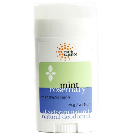 Earth Science, Desodorante Natural - Alecrim Hortelã - 2,5 onças (70g)