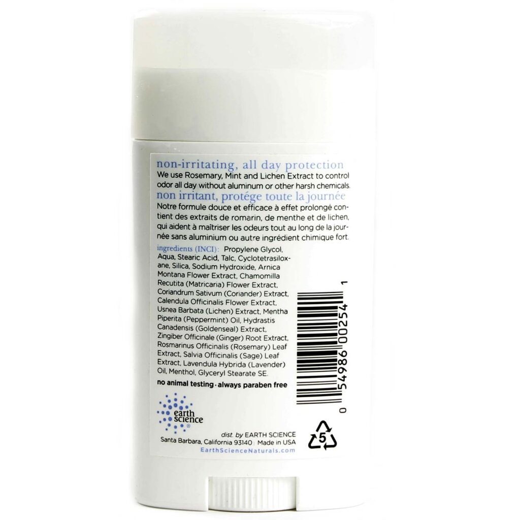 Earth Science Desodorante Natural Alecrim Hortelã 70g - Imagem 2