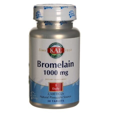 Kal, Bromelina 1000 mg - 30 Tabletes