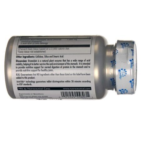 Kal Bromelina 1000 mg - 30 Tabletes: Auxílio Digestivo e Anti-inflamatório Natural - Imagem 3