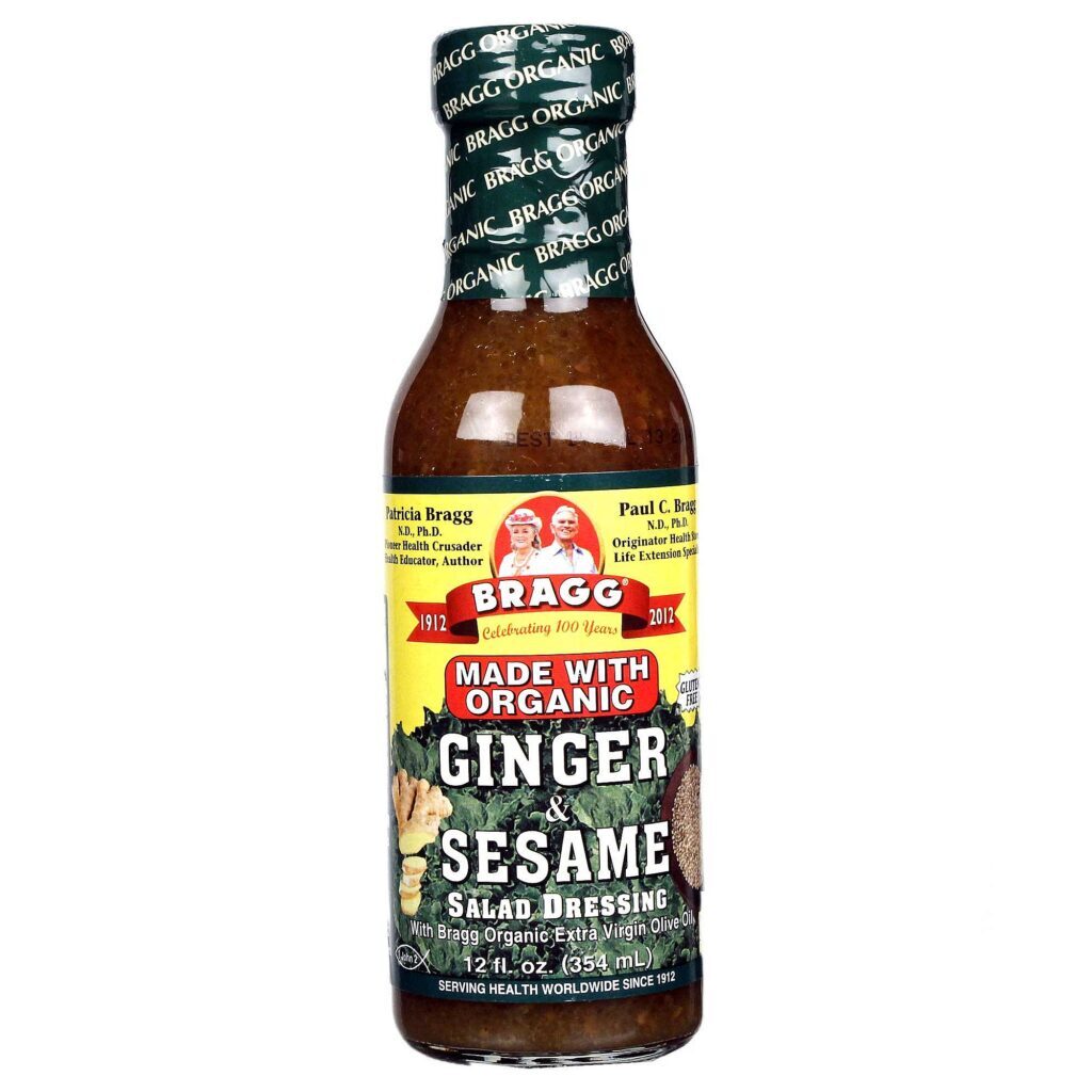 Bragg Molho para Salada Gengibre e Gergelim - 354 ml: Sabor Oriental Autêntico para Sua Cozinha