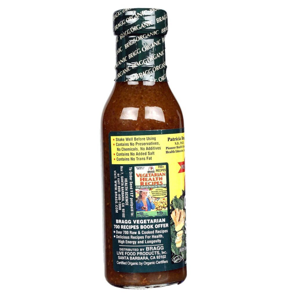 Bragg Molho para Salada Gengibre e Gergelim - 354 ml: Sabor Oriental Autêntico para Sua Cozinha - Imagem 3