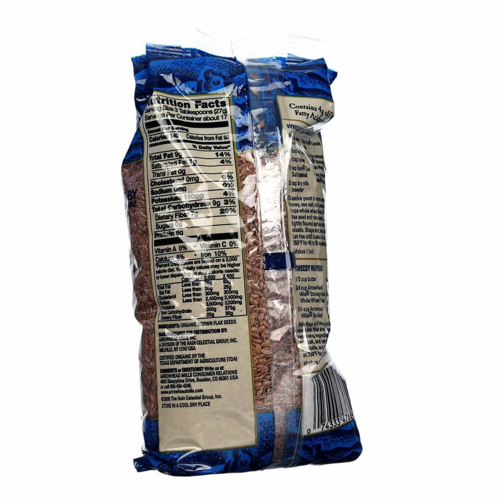 Arrowhead Mills Sementes de Linho 453g - Nutrição e Bem-Estar Natural - Imagem 2