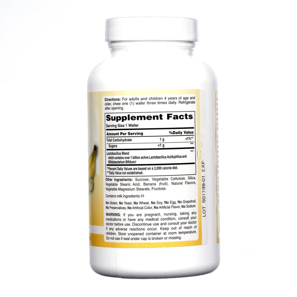 American Health Wafers de Acidophilus Banana - 100 Unidades Mastigáveis - Imagem 2