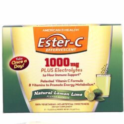 American Health Ester-C 1000mg Efervescente Limão 21 Pacotes - Vitamina C Pura