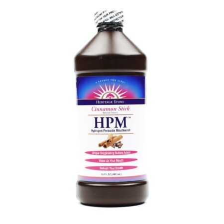 Heritage Products, HPM™ Enxaguante Bucal com Peróxido de Hidrogênio - 16 fl oz (480mL)