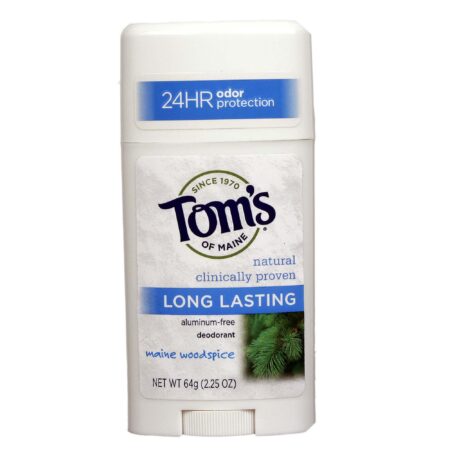 Tom's of Maine, Desodorante Natural em Bastão - Longa Duração - 2,25 oz (64g)