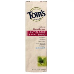 Tom's of Maine Creme Dental Antiplaca e Branqueador Hortelã 156g (5.5 oz)