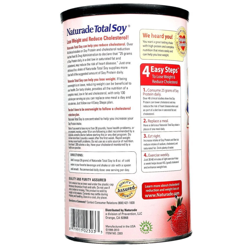 Naturade Total Soy Morango 507g - Proteína Vegetal para Saúde e Vitalidade - Imagem 3