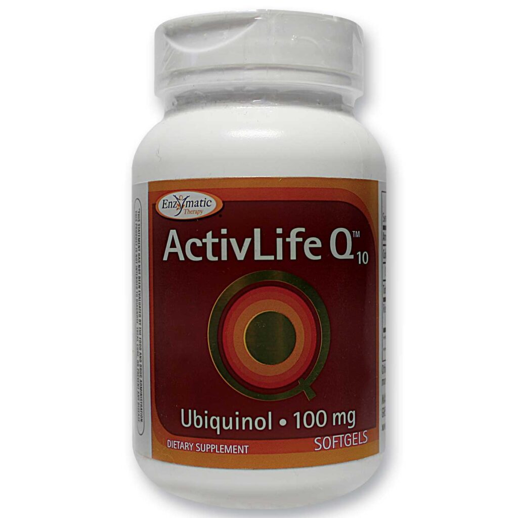 Enzymatic Therapy ActiveLife Q10™ 100 mg - Coenzima Q10 para Energia e Saúde Cardíaca - 60 Cápsulas Gel
