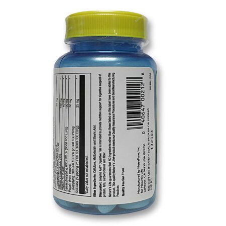 Nature's Life Digestive Enzyme Aid Cápsulas 50 Cápsulas - Image 3